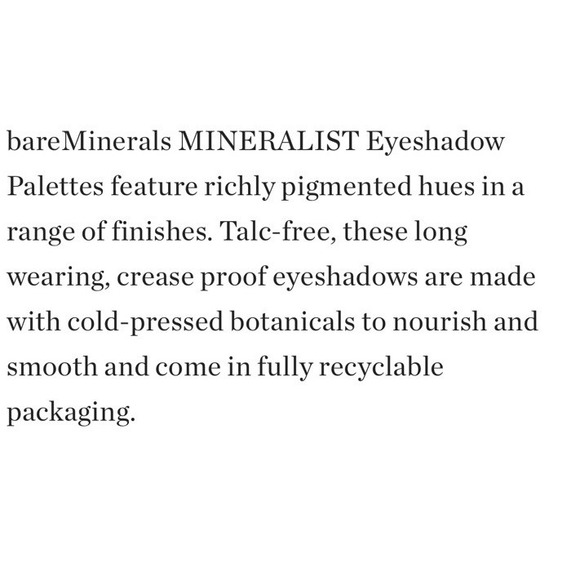 Bare Minerals Mineralist Eyeshadow Palette • SUNLIT• Full Size • BNIB - Picture 6 of 6